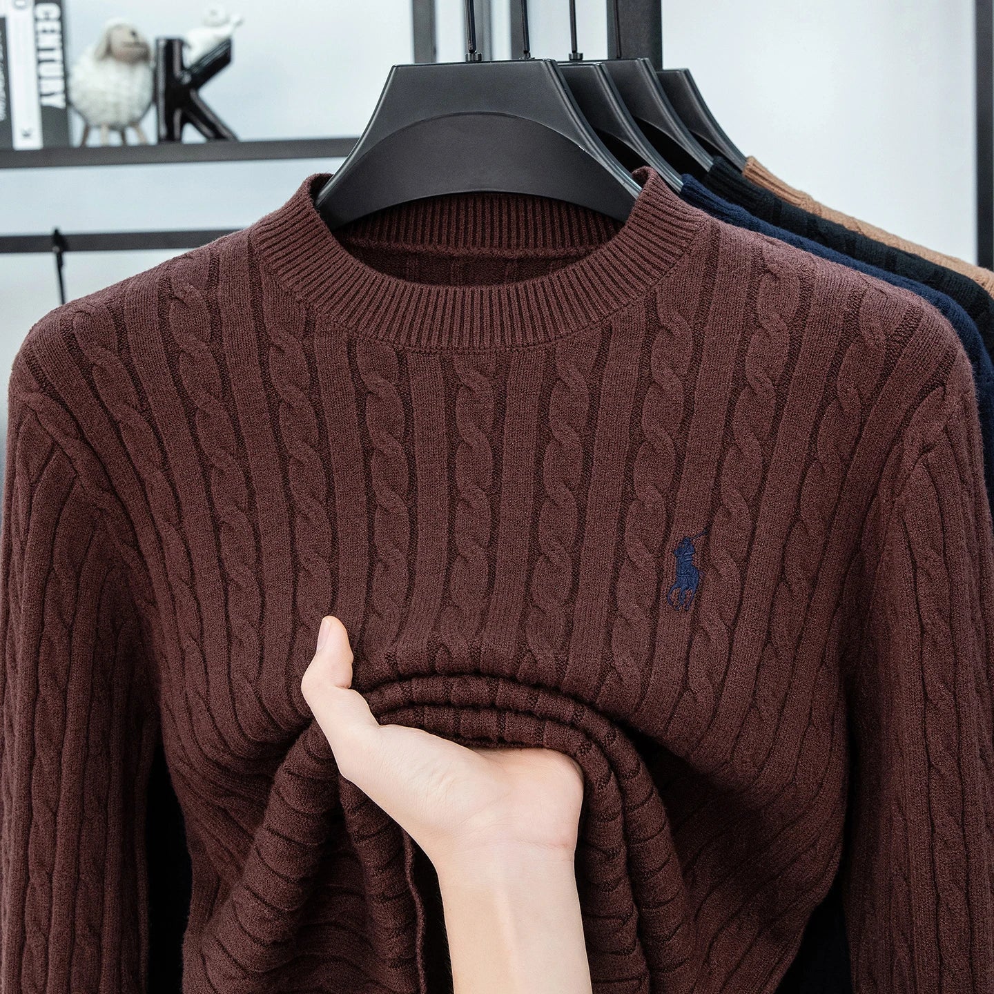 Classic Cable-Knit Sweater